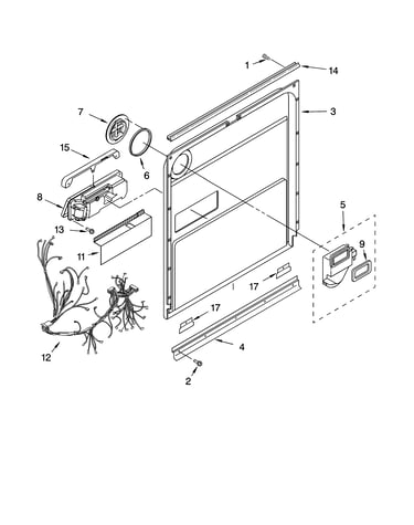 Door and latch parts