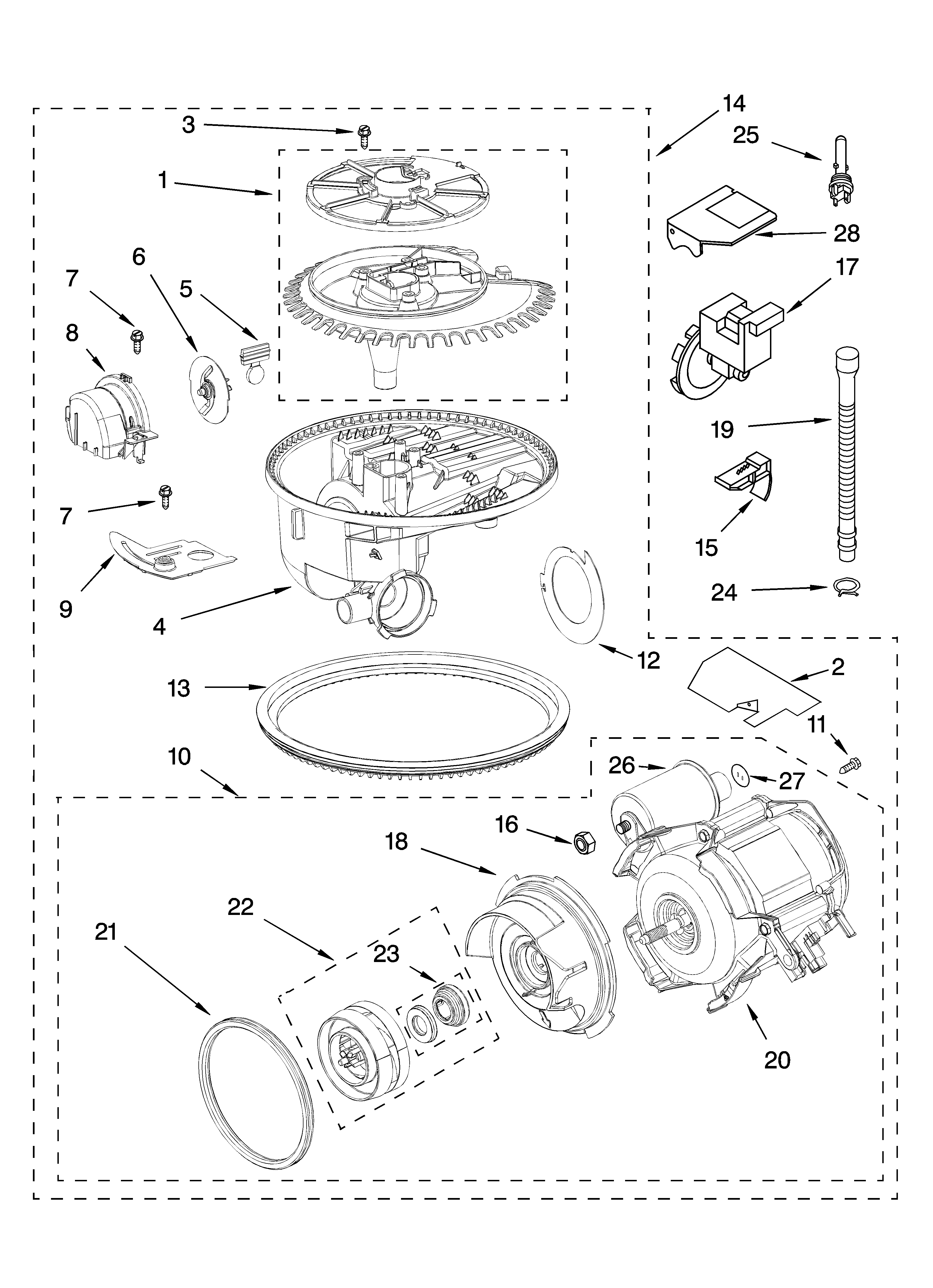 Pump and motor parts