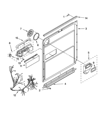 Door and latch parts