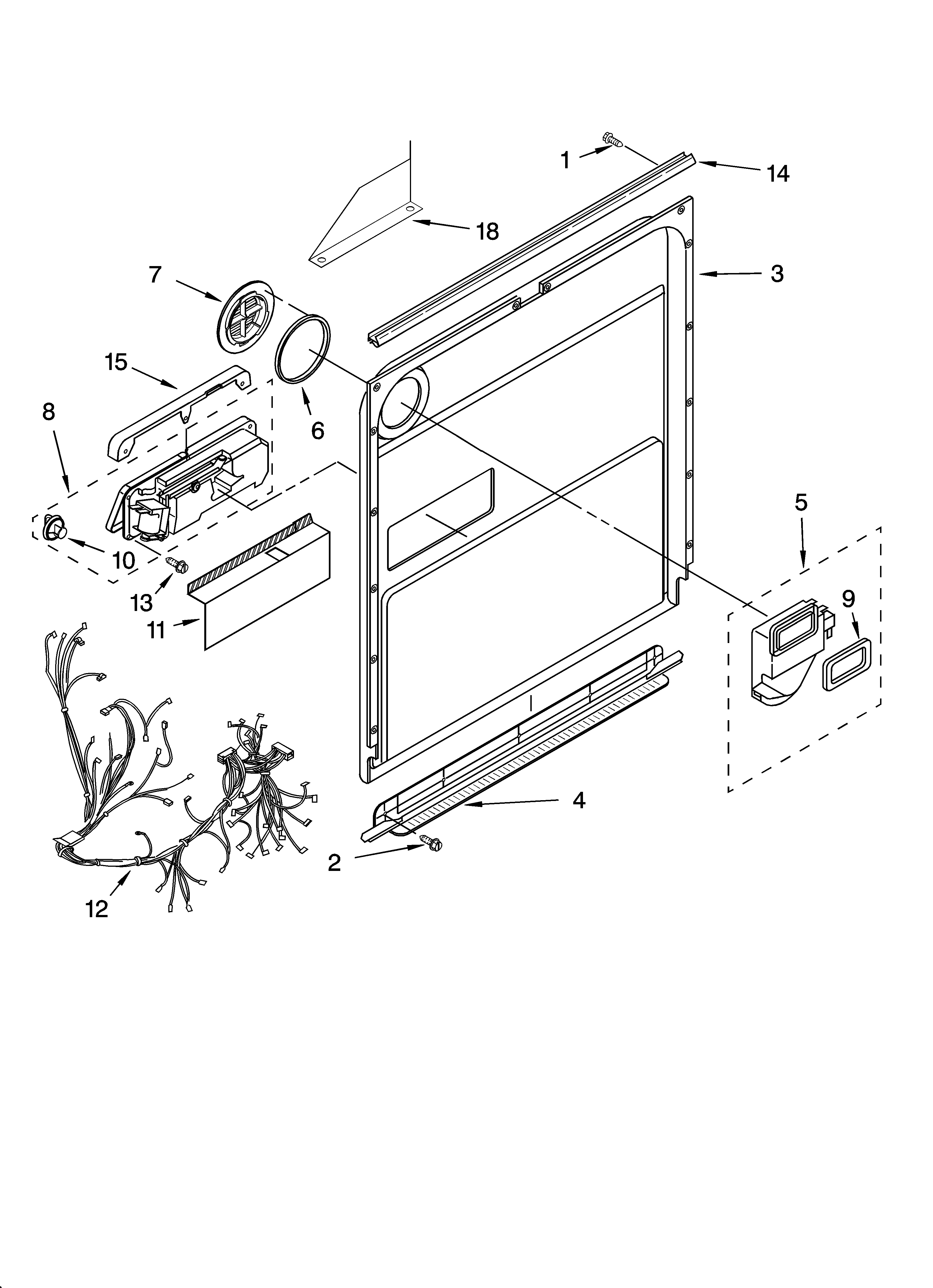 Door and latch parts