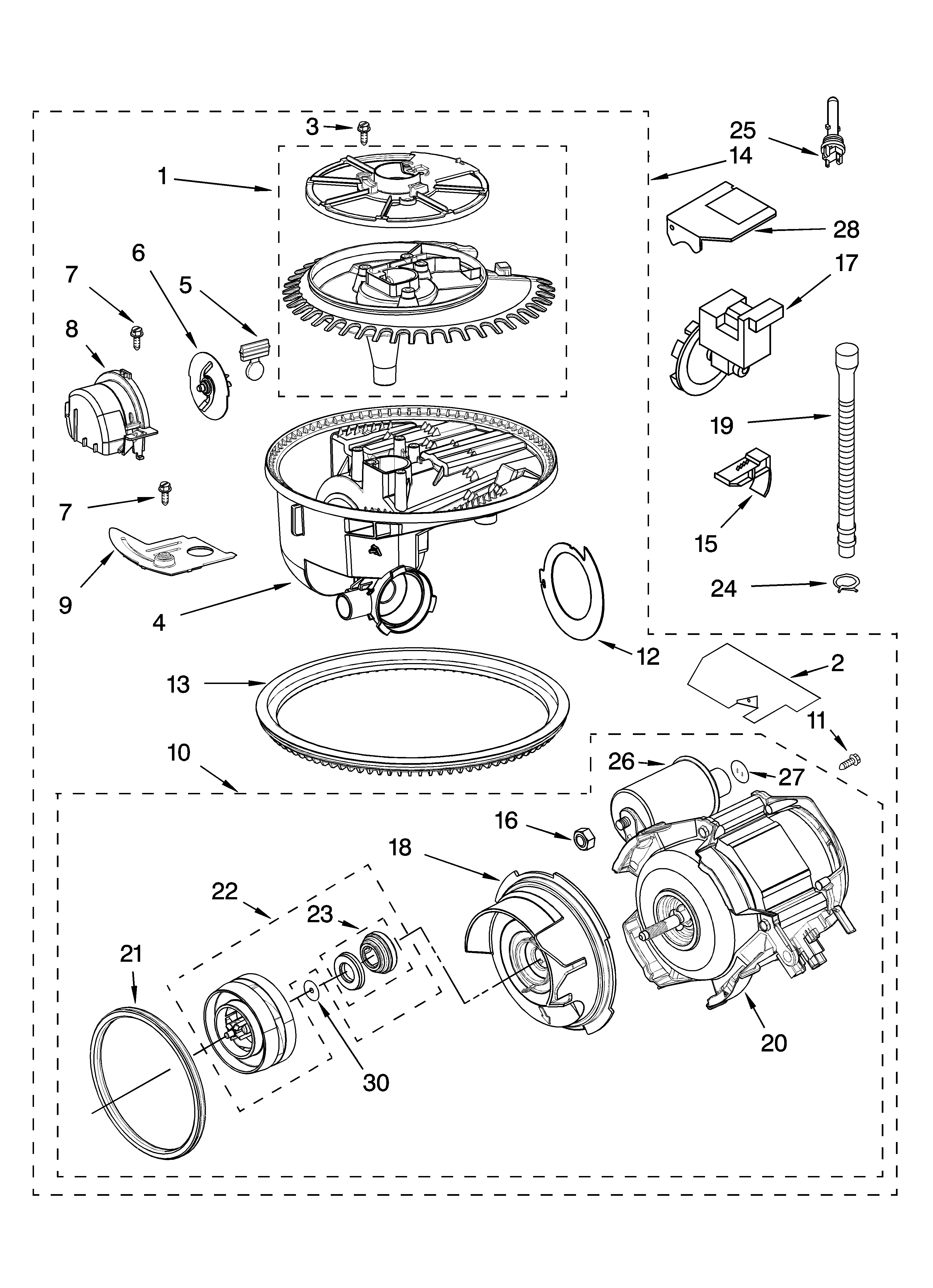 Pump and motor parts