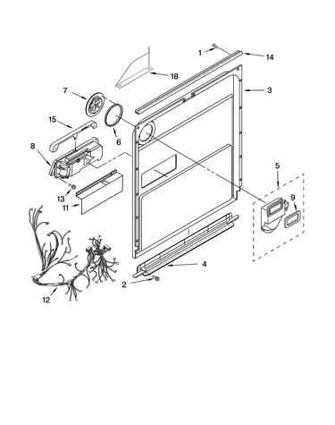 Door and latch parts