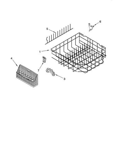 Lower rack parts