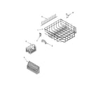 KitchenAid KUDM01TJBL0 lower rack parts diagram