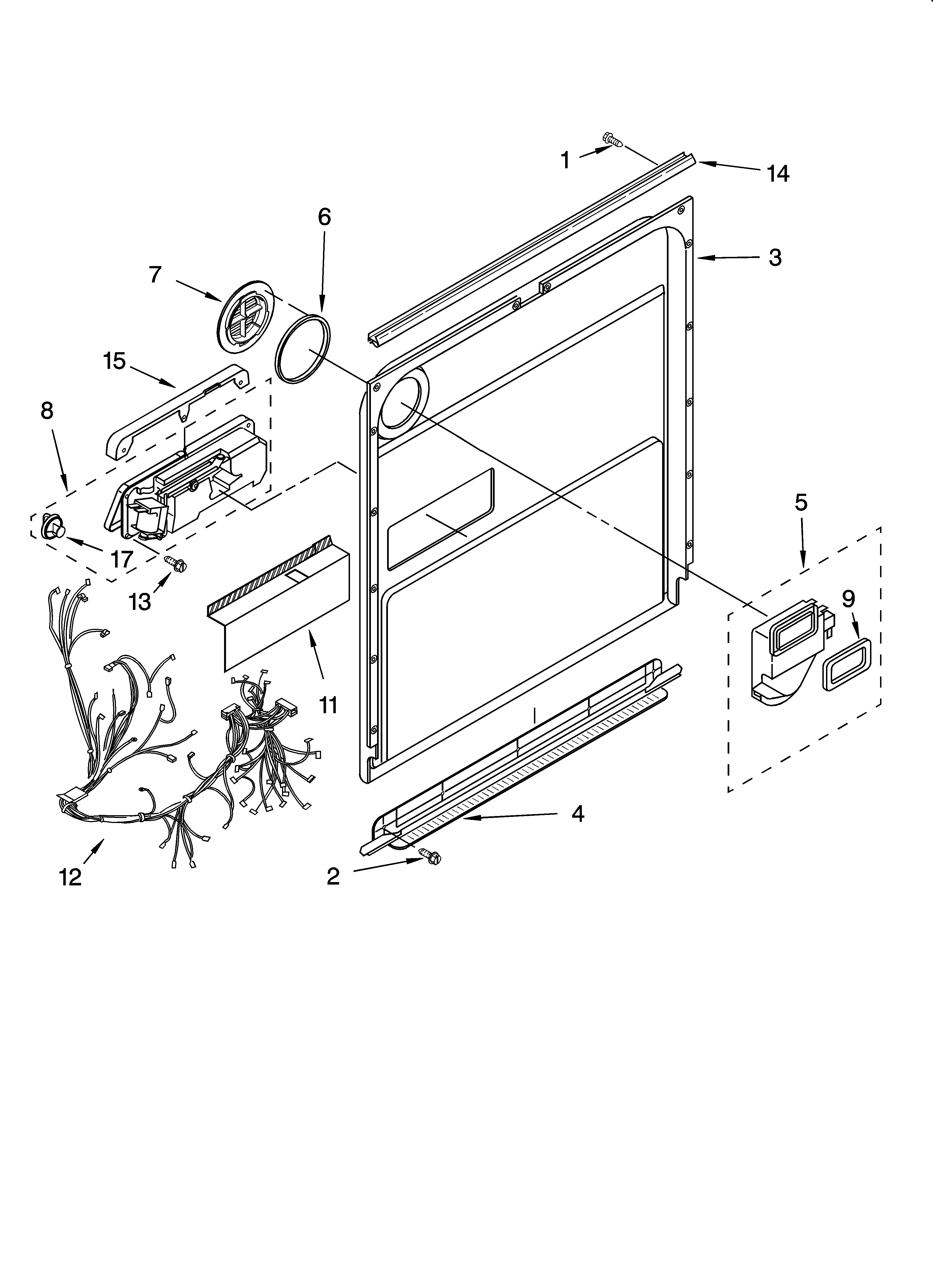 Door and latch parts