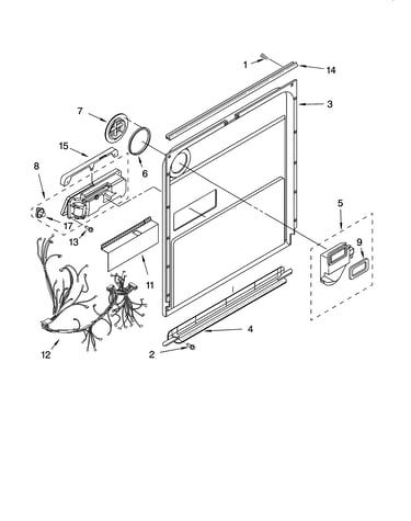 Door and latch parts