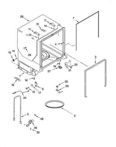 Tub and frame parts