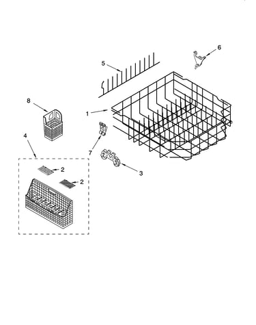 Lower rack parts