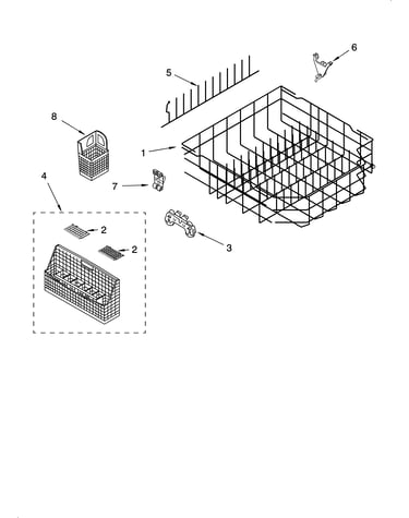 Lower rack parts
