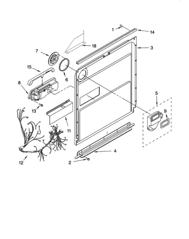 Door and latch parts