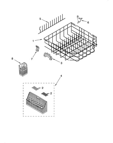 Lower rack parts