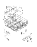 Upper rack and track parts