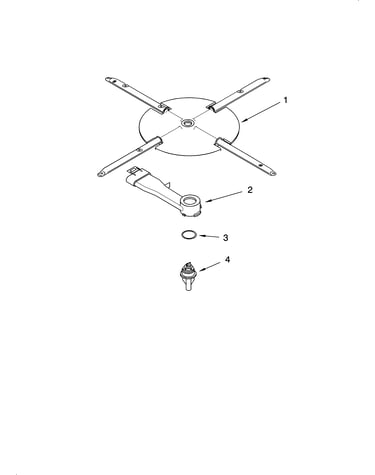 Lower washarm and strainer parts