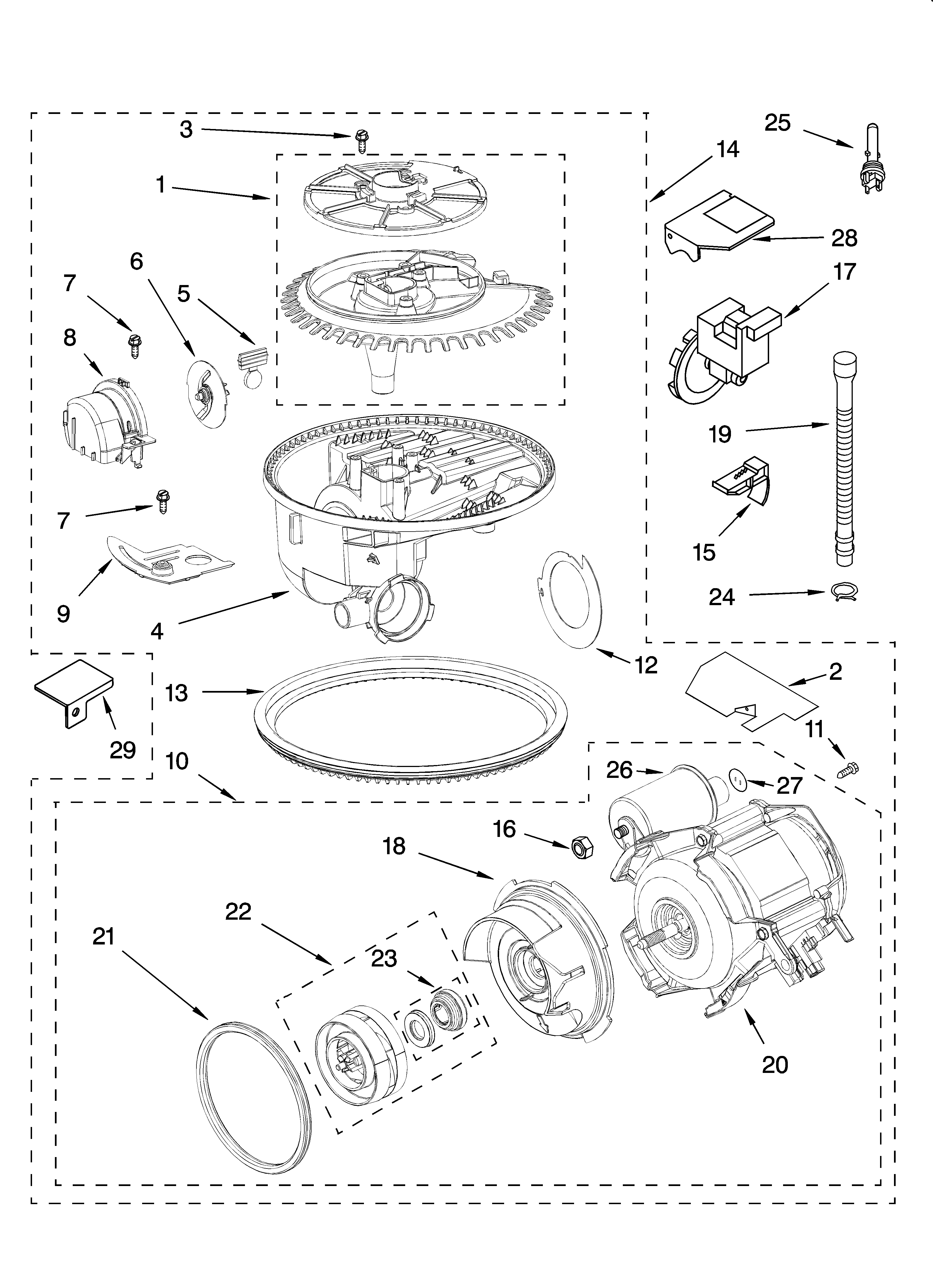 Pump and motor parts