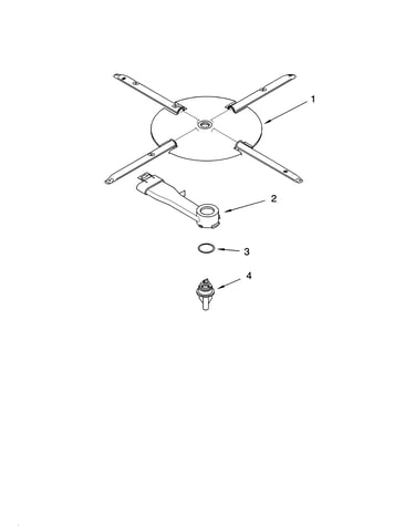 Lower washarm and strainer parts