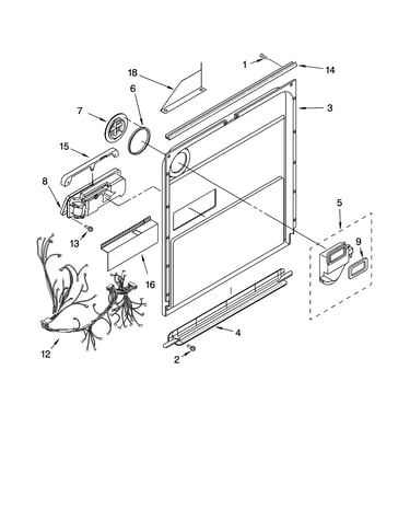 Door and latch parts