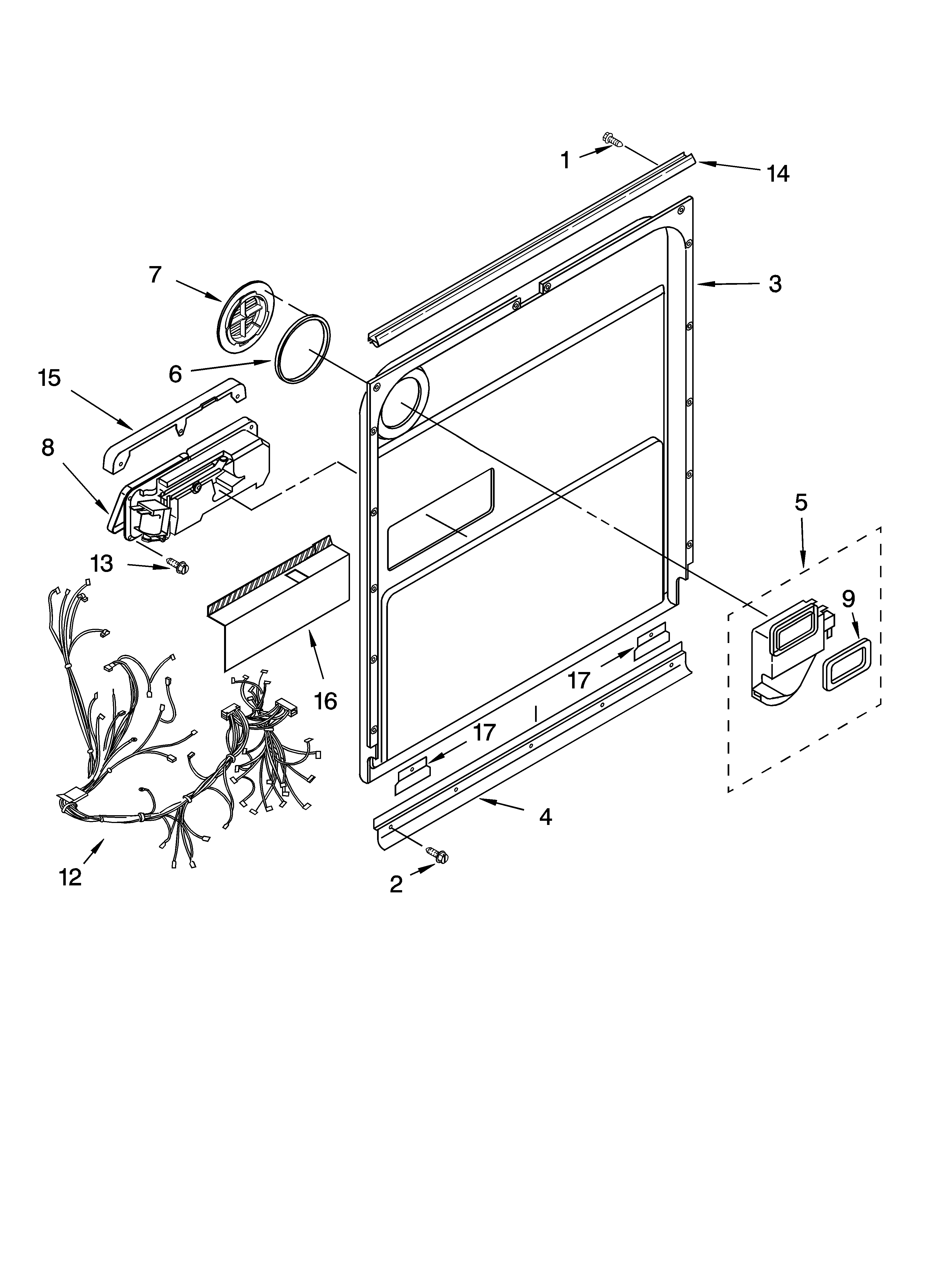 Door and latch parts