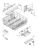 Upper rack and track parts
