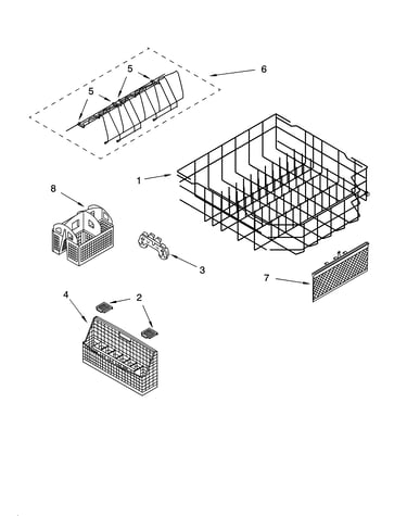 Lower rack parts
