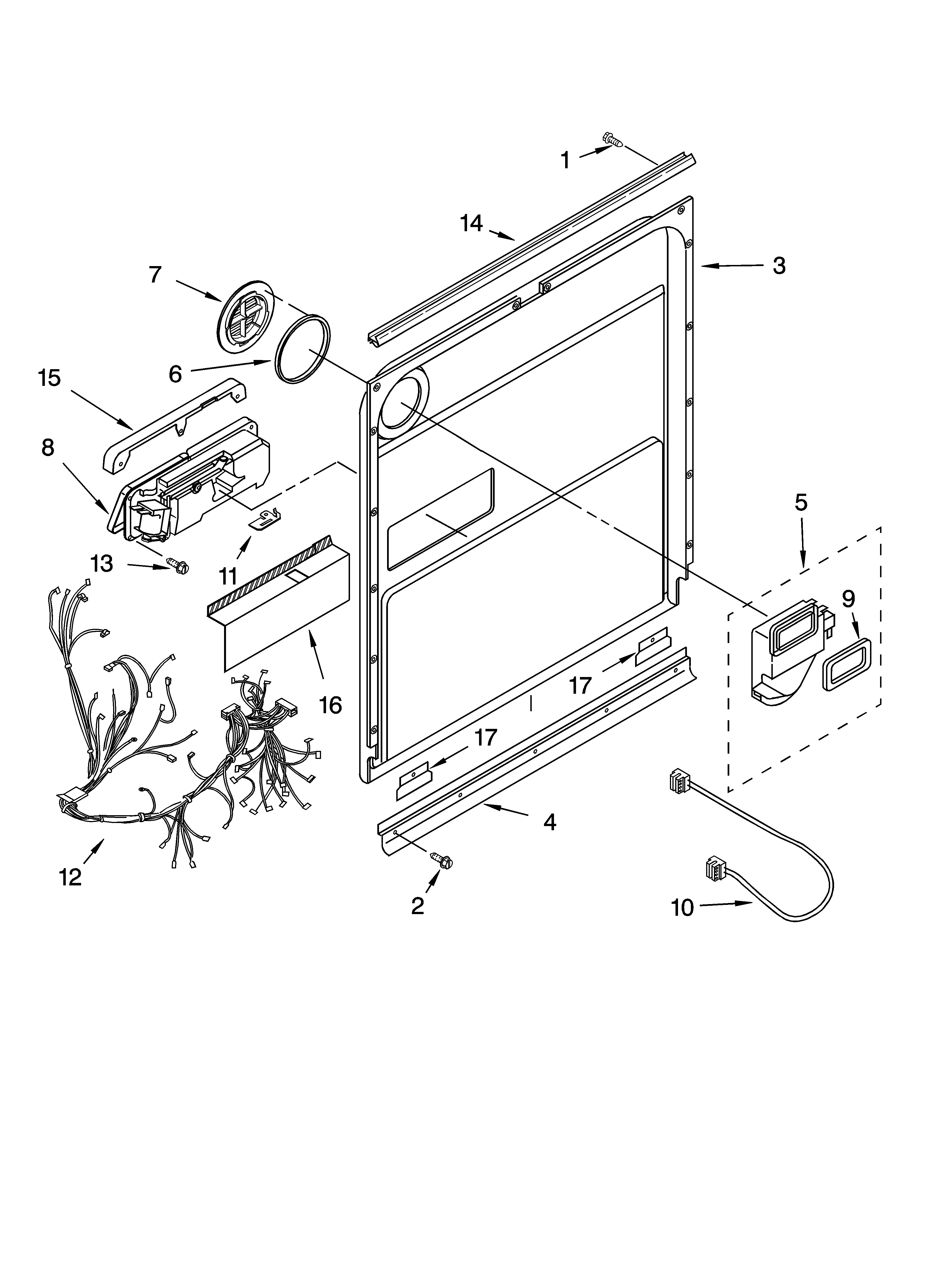 Door and latch parts