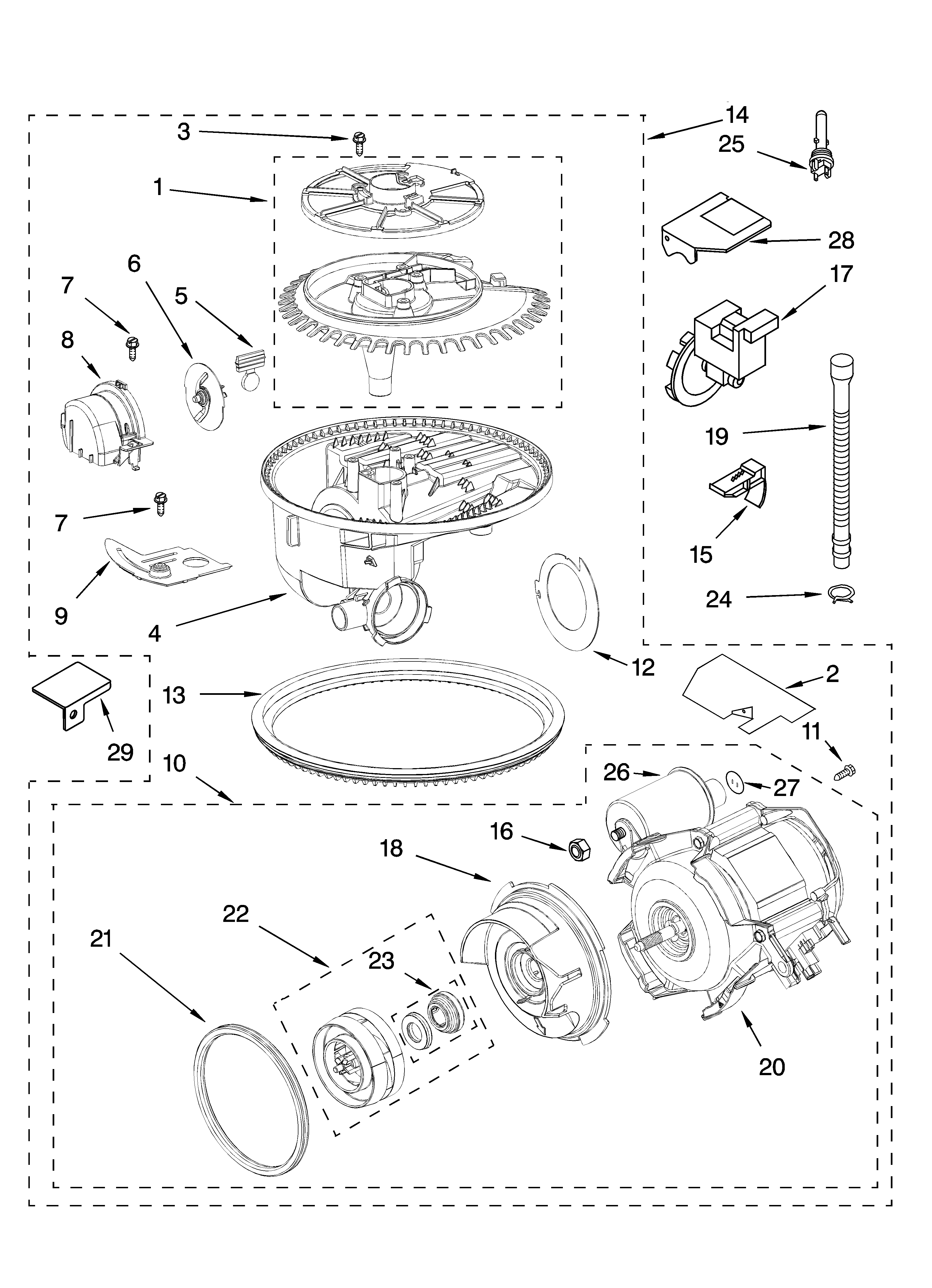 Pump and motor parts