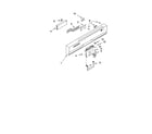 KitchenAid KUDS01DLWH1 control panel parts diagram