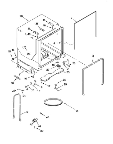 Tub and frame parts