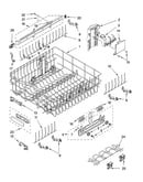 Upper rack and track parts