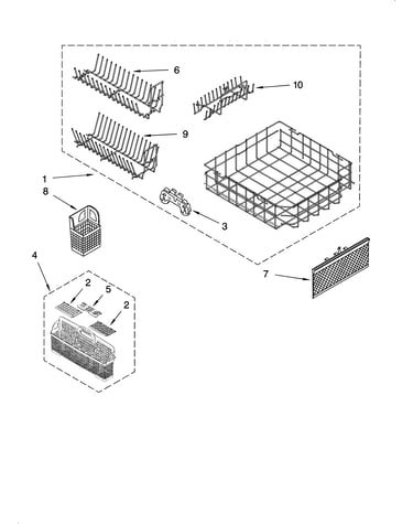 Lower rack parts