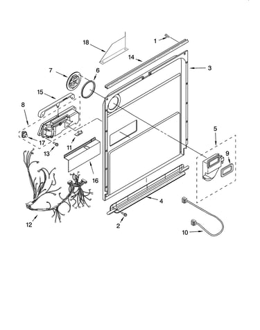 Door and latch parts