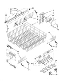 Upper rack and track parts