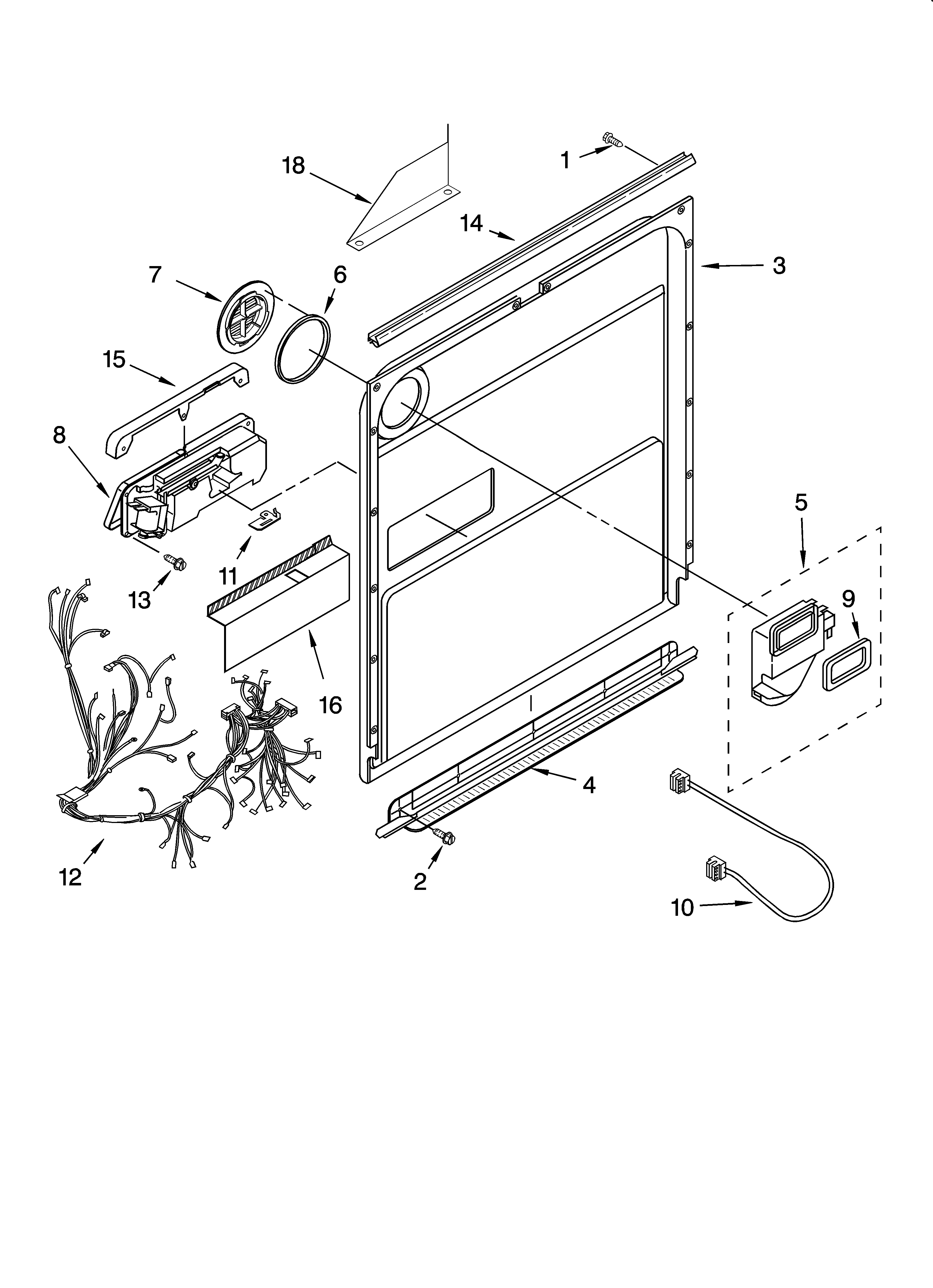 Door and latch parts