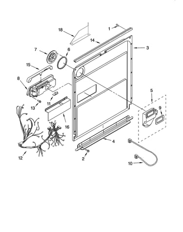 Door and latch parts
