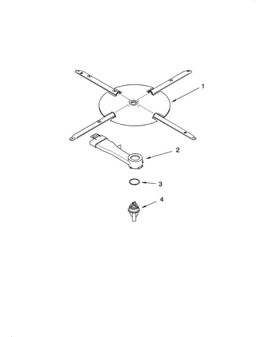 Lower washarm and strainer parts