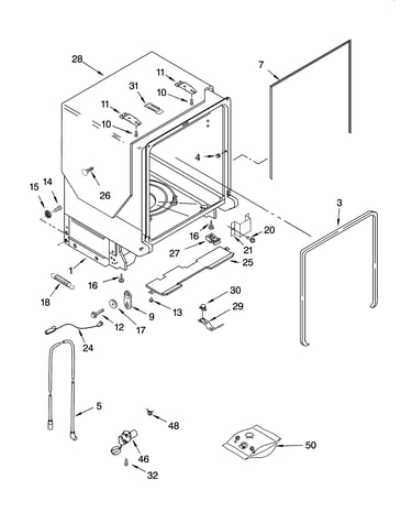Tub and frame parts