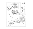KitchenAid KUDS01DLSS6 pump and motor parts diagram