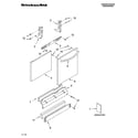 KitchenAid KUDS01FKPA1 door and panel parts diagram