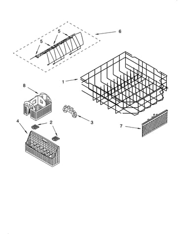 Lower rack parts