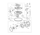 KitchenAid KUDS01FLBL5 pump and motor parts diagram