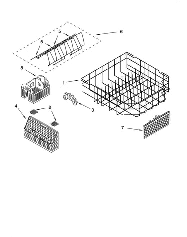 Lower rack parts