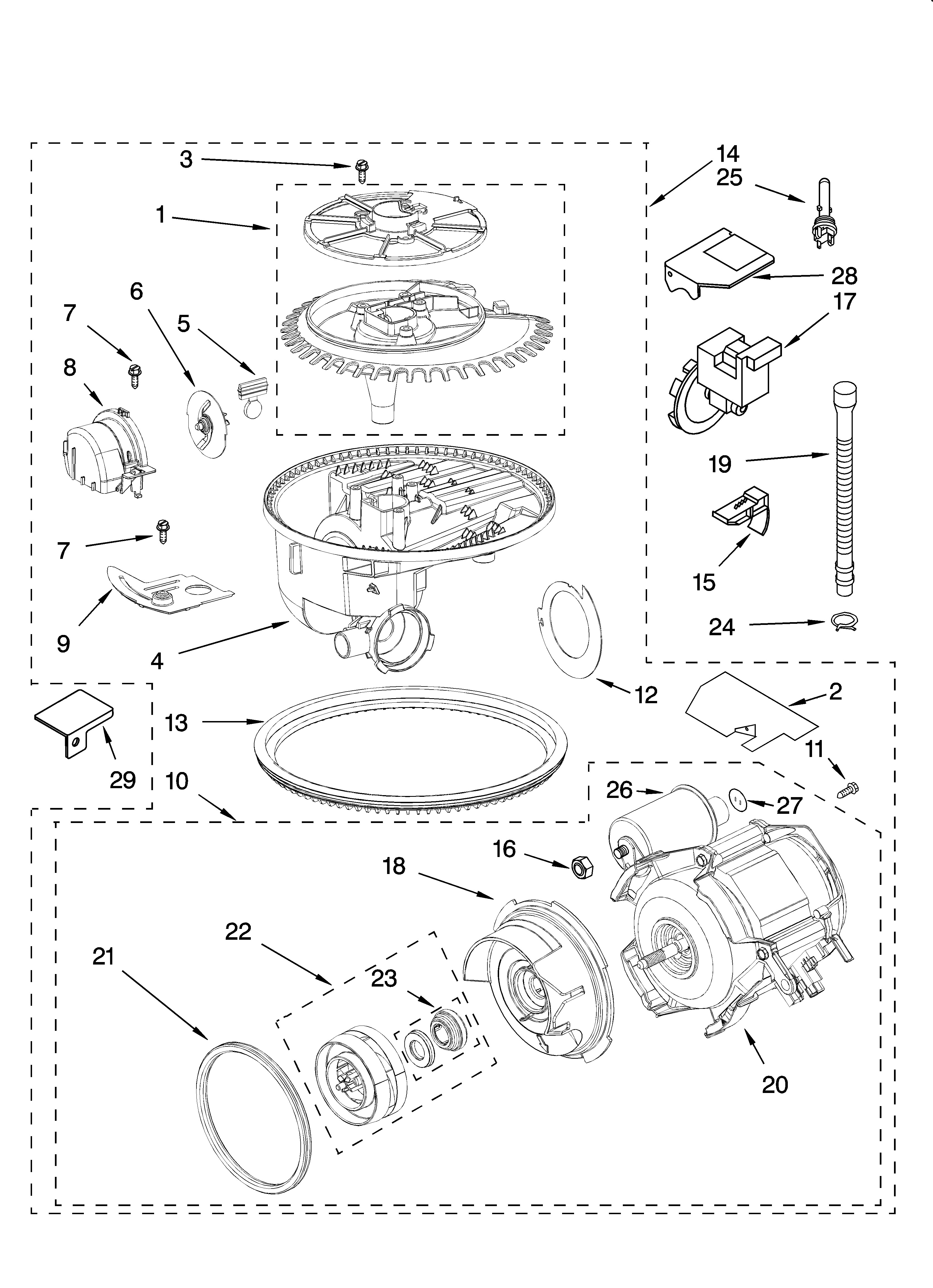Pump and motor parts