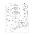 KitchenAid KUDS01ILBS1 pump and motor parts diagram
