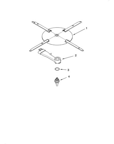 Lower washarm and strainer parts