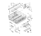 KitchenAid KUDS01VMMT1 upper rack and track parts diagram