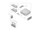 KitchenAid KUDS01VMMT1 lower rack parts, optional parts (not included) diagram