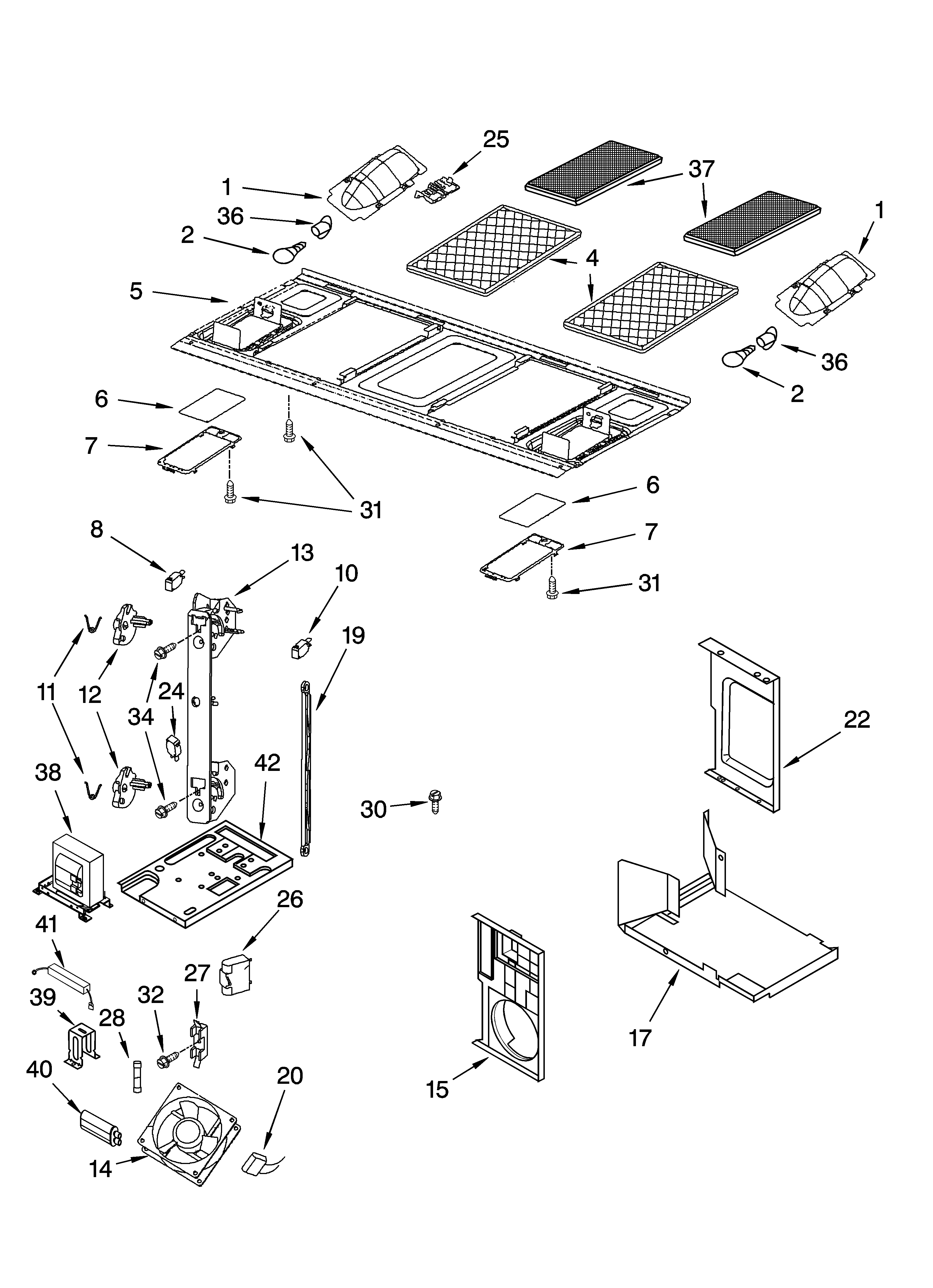 Interior and ventilation parts