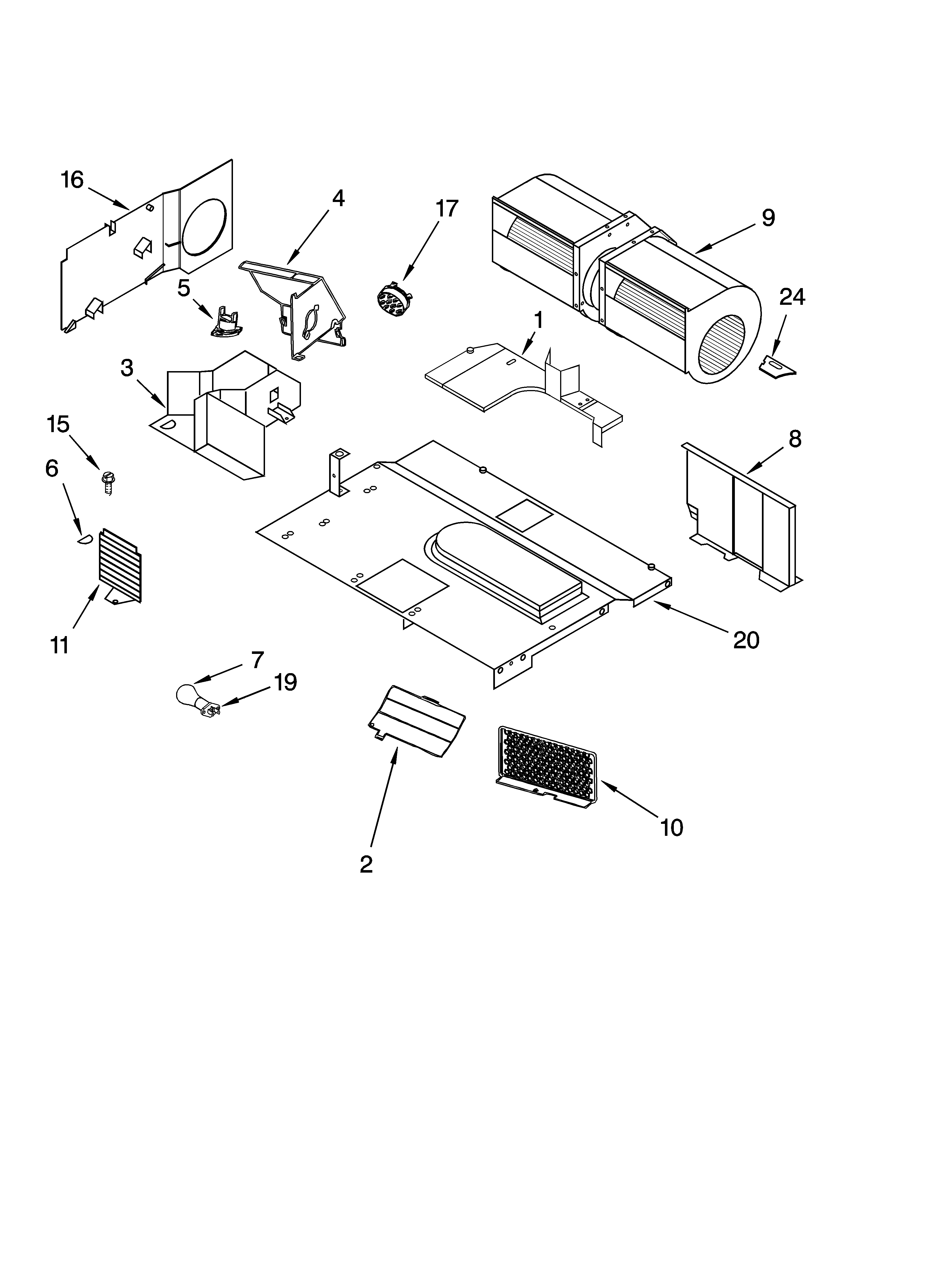 Air flow parts