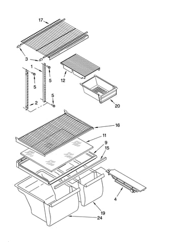 Shelf parts