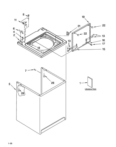 Top and cabinet parts