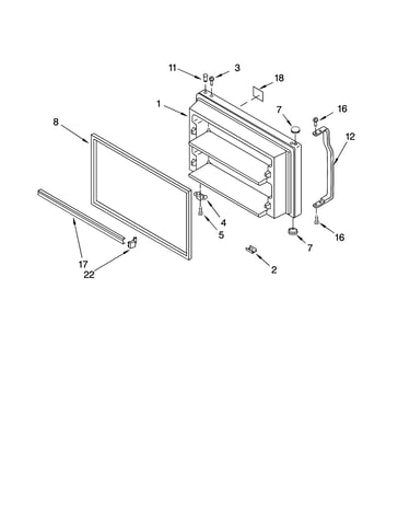 Freezer door parts